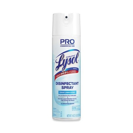 Reckitt Benckiser ProLysol, Disinfectant Spray, Crisp Linen, 19 Oz Aerosol Can 74828EA